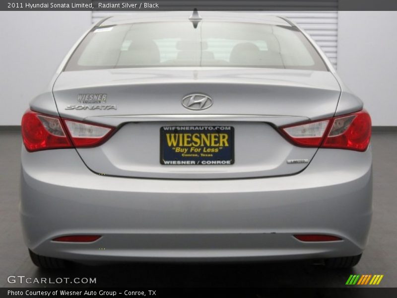 Radiant Silver / Black 2011 Hyundai Sonata Limited