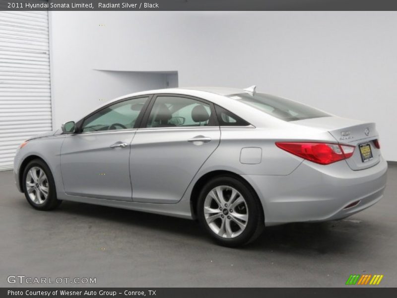 Radiant Silver / Black 2011 Hyundai Sonata Limited