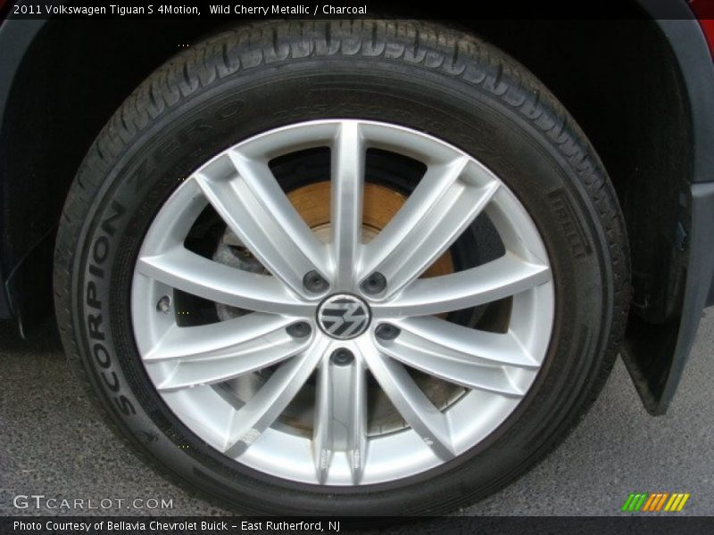 Wild Cherry Metallic / Charcoal 2011 Volkswagen Tiguan S 4Motion