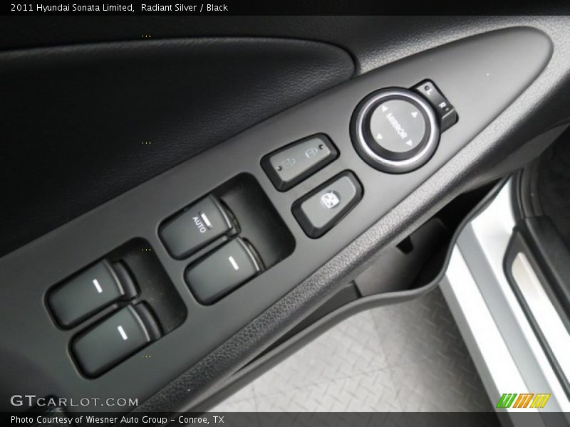 Radiant Silver / Black 2011 Hyundai Sonata Limited