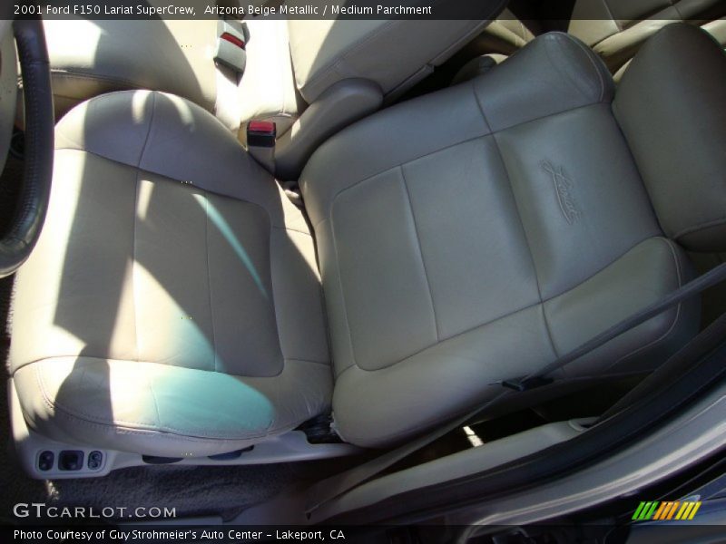 Arizona Beige Metallic / Medium Parchment 2001 Ford F150 Lariat SuperCrew