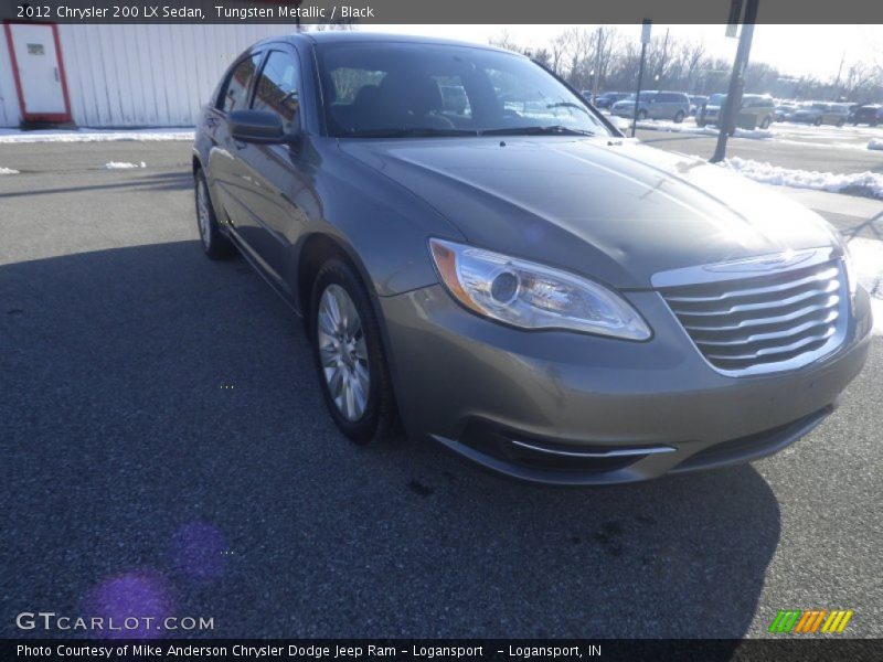 Tungsten Metallic / Black 2012 Chrysler 200 LX Sedan