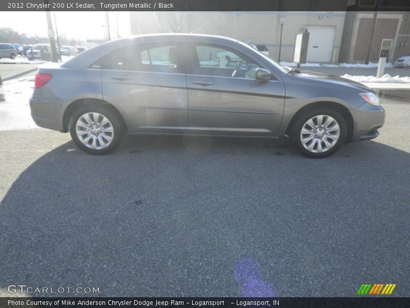 Tungsten Metallic / Black 2012 Chrysler 200 LX Sedan