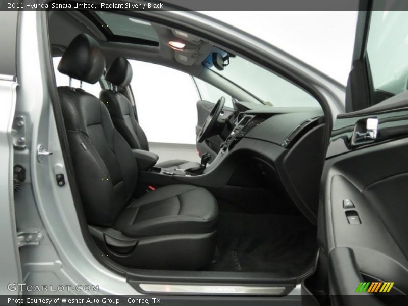Radiant Silver / Black 2011 Hyundai Sonata Limited