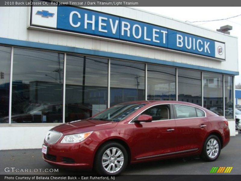 Red Jewel Tintcoat / Dark Titanium/Light Titanium 2010 Buick LaCrosse CX