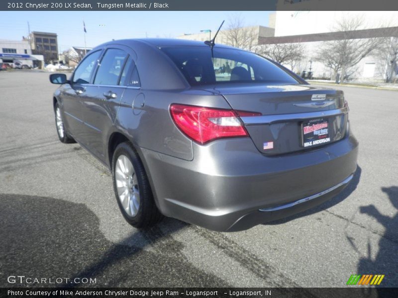 Tungsten Metallic / Black 2012 Chrysler 200 LX Sedan