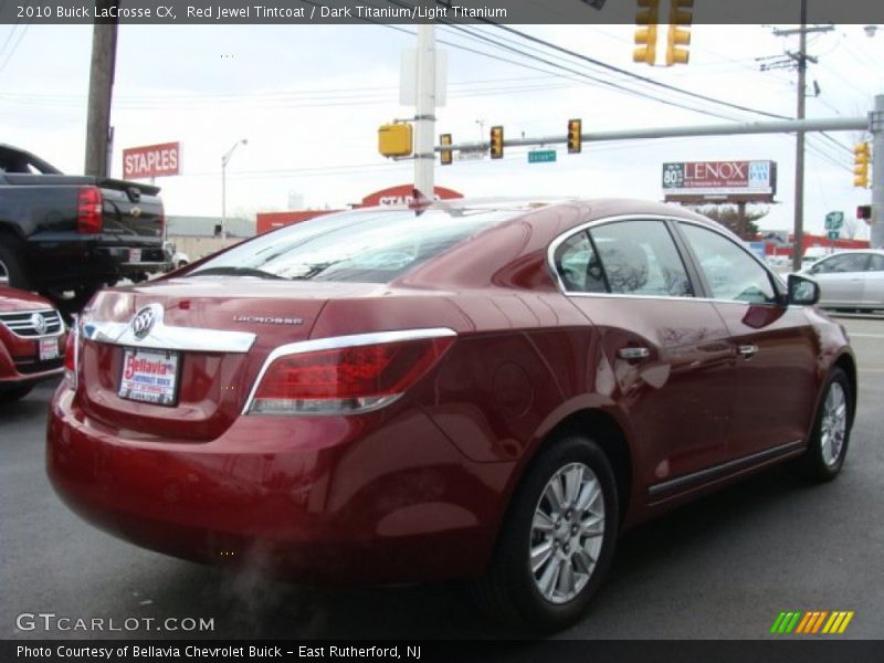 Red Jewel Tintcoat / Dark Titanium/Light Titanium 2010 Buick LaCrosse CX