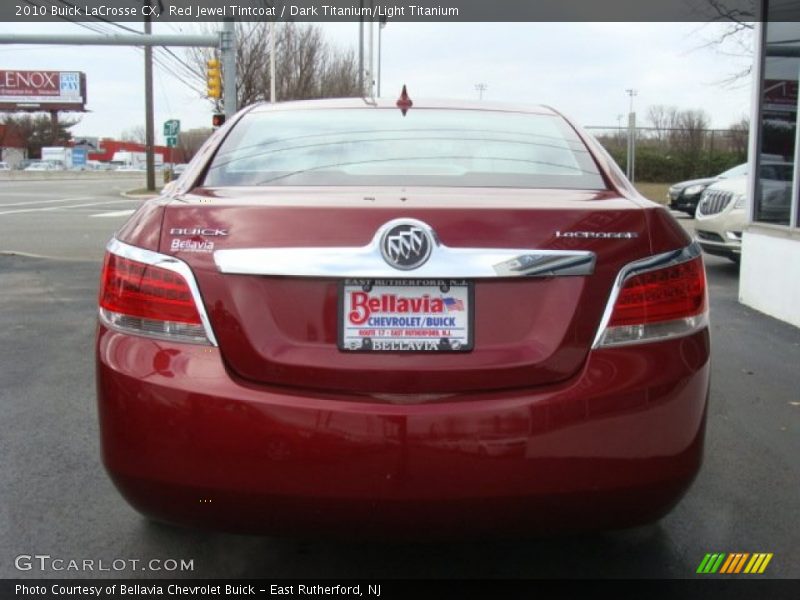 Red Jewel Tintcoat / Dark Titanium/Light Titanium 2010 Buick LaCrosse CX