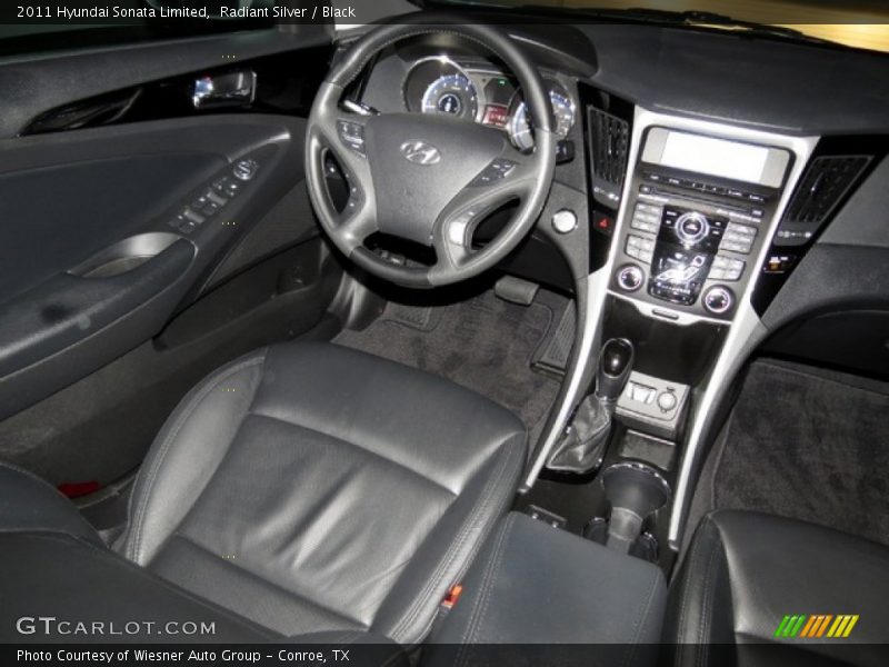 Radiant Silver / Black 2011 Hyundai Sonata Limited
