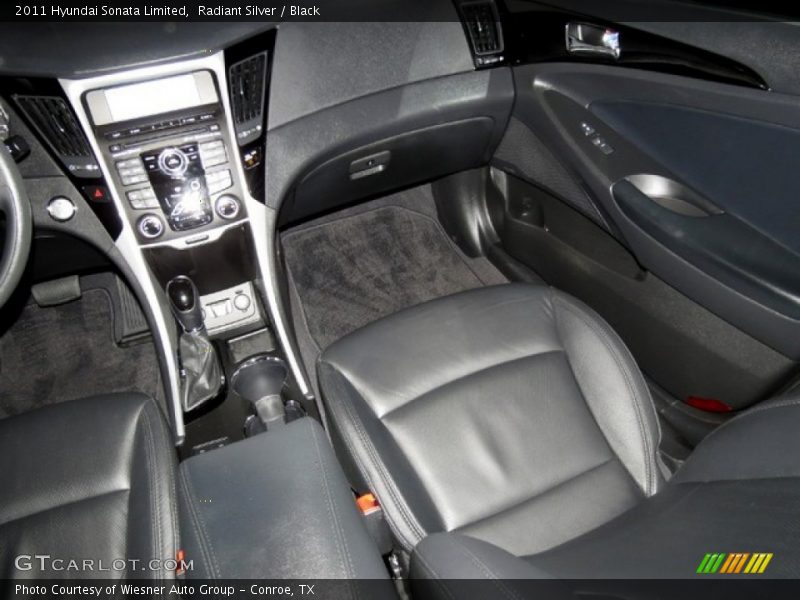 Radiant Silver / Black 2011 Hyundai Sonata Limited