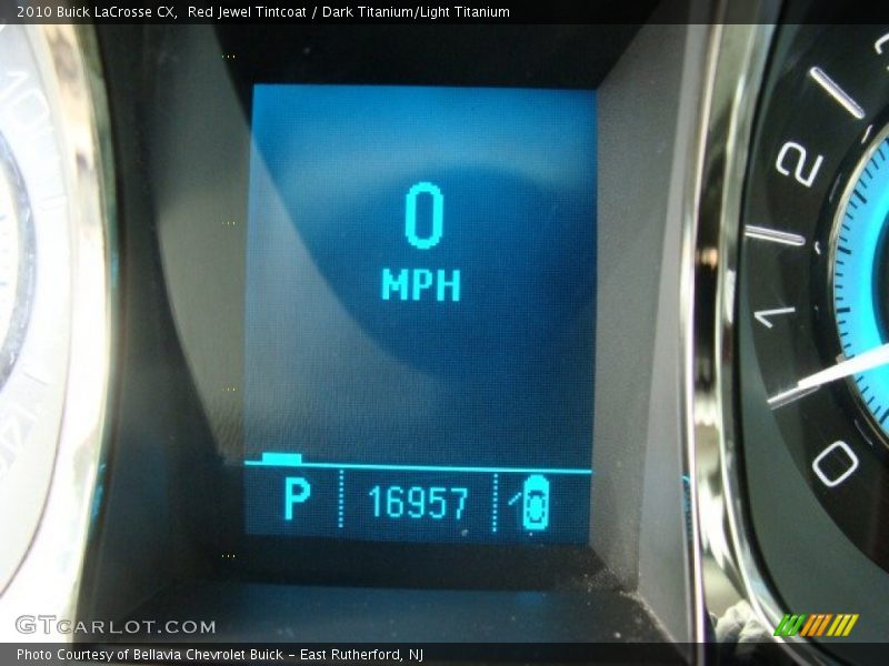 Red Jewel Tintcoat / Dark Titanium/Light Titanium 2010 Buick LaCrosse CX