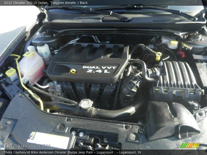 Tungsten Metallic / Black 2012 Chrysler 200 LX Sedan