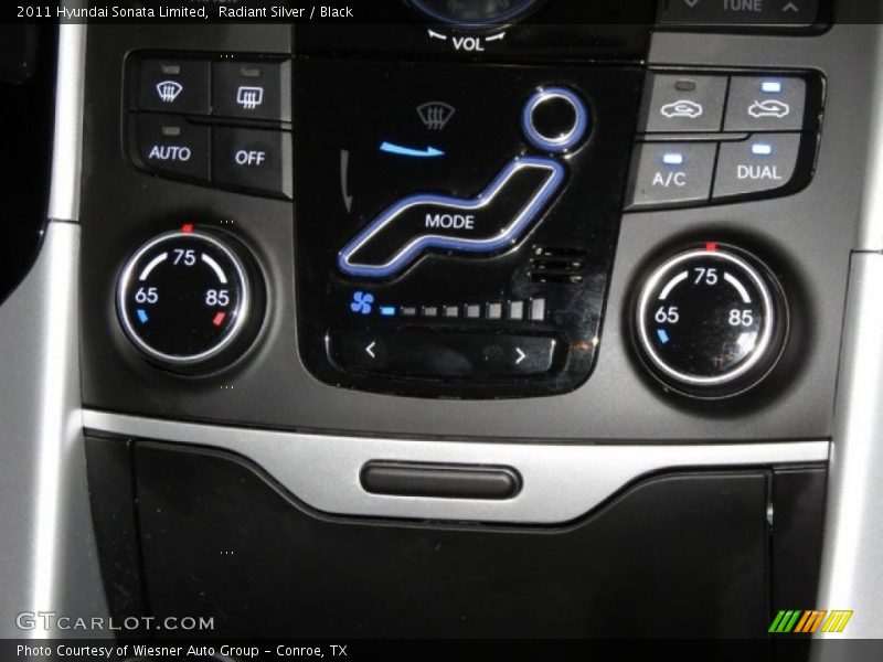 Radiant Silver / Black 2011 Hyundai Sonata Limited