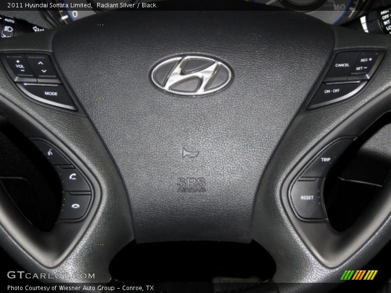 Radiant Silver / Black 2011 Hyundai Sonata Limited
