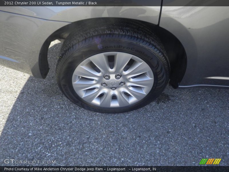Tungsten Metallic / Black 2012 Chrysler 200 LX Sedan