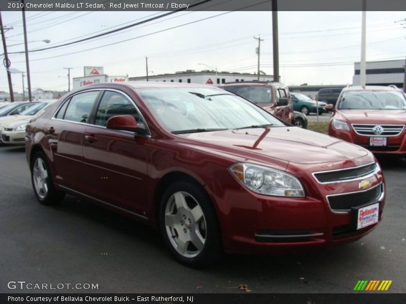 Red Jewel Tintcoat / Ebony 2010 Chevrolet Malibu LT Sedan