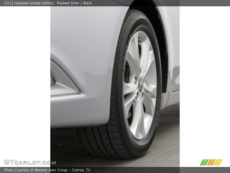 Radiant Silver / Black 2011 Hyundai Sonata Limited