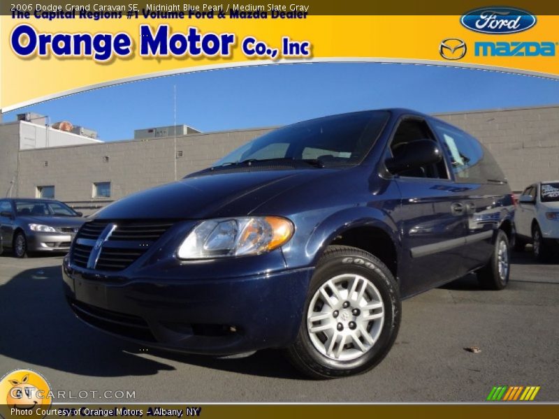 Midnight Blue Pearl / Medium Slate Gray 2006 Dodge Grand Caravan SE