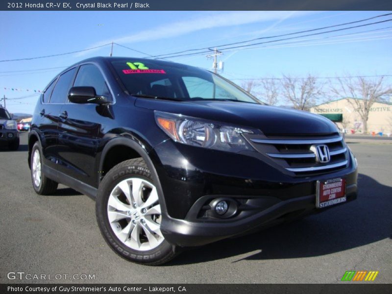 Crystal Black Pearl / Black 2012 Honda CR-V EX
