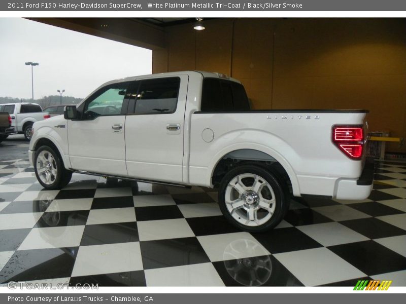 White Platinum Metallic Tri-Coat / Black/Silver Smoke 2011 Ford F150 Harley-Davidson SuperCrew