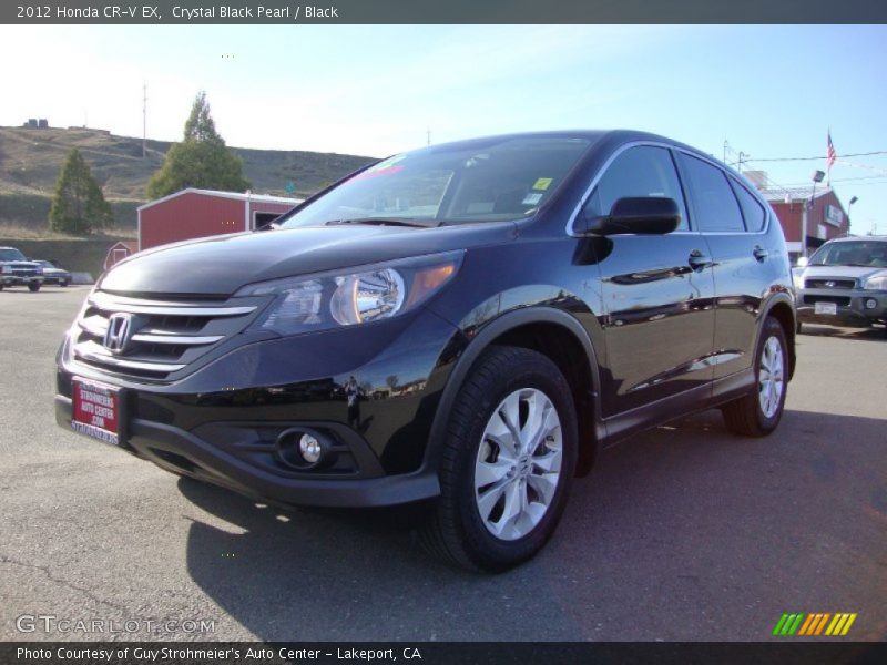 Crystal Black Pearl / Black 2012 Honda CR-V EX