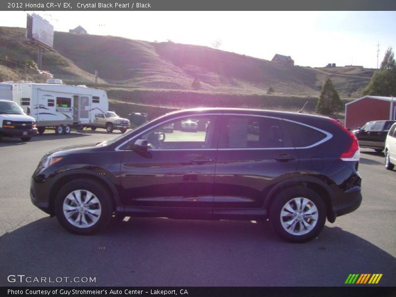 Crystal Black Pearl / Black 2012 Honda CR-V EX