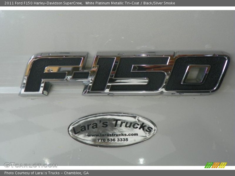 White Platinum Metallic Tri-Coat / Black/Silver Smoke 2011 Ford F150 Harley-Davidson SuperCrew