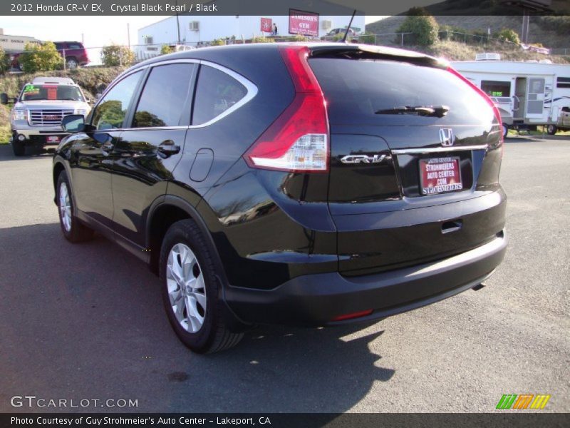 Crystal Black Pearl / Black 2012 Honda CR-V EX