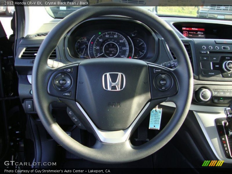 Crystal Black Pearl / Black 2012 Honda CR-V EX