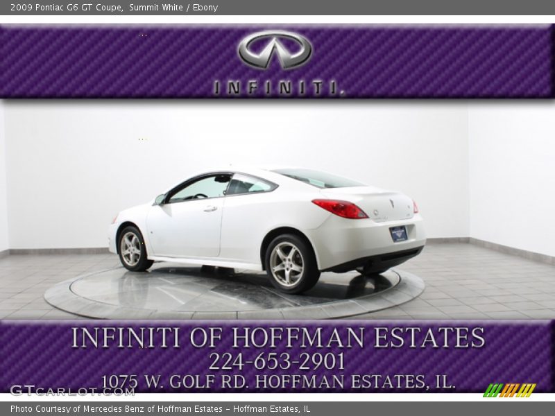 Summit White / Ebony 2009 Pontiac G6 GT Coupe