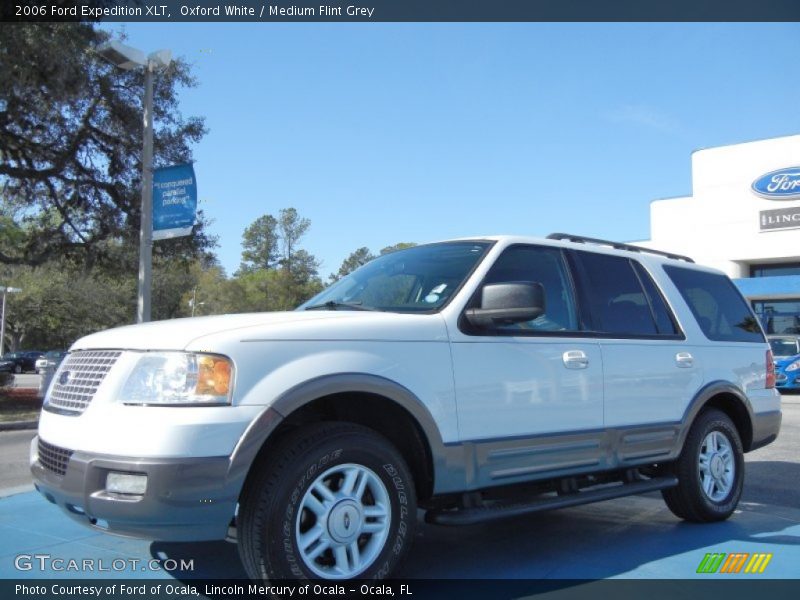 Oxford White / Medium Flint Grey 2006 Ford Expedition XLT