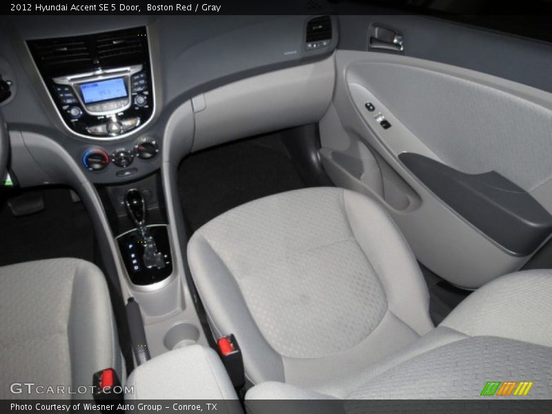 Boston Red / Gray 2012 Hyundai Accent SE 5 Door