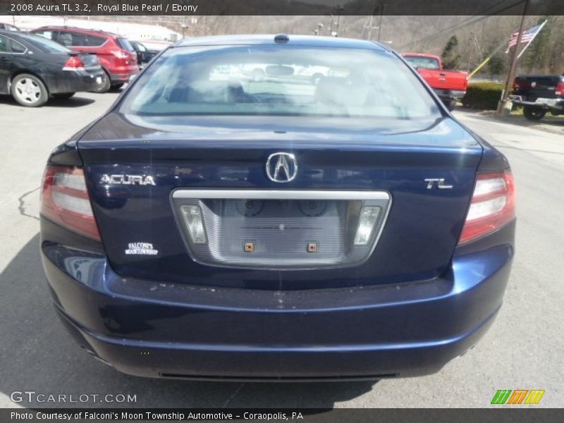 Royal Blue Pearl / Ebony 2008 Acura TL 3.2