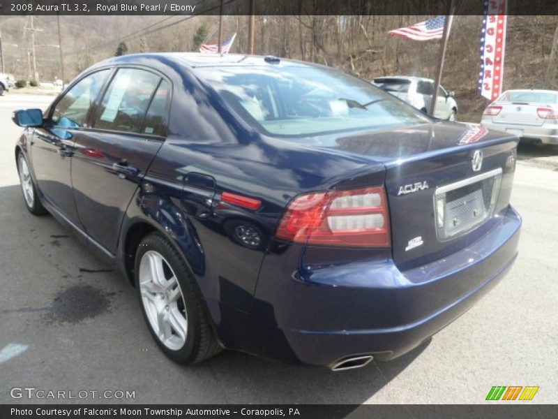 Royal Blue Pearl / Ebony 2008 Acura TL 3.2