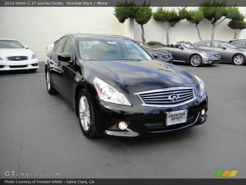 Obsidian Black / Wheat 2010 Infiniti G 37 Journey Sedan