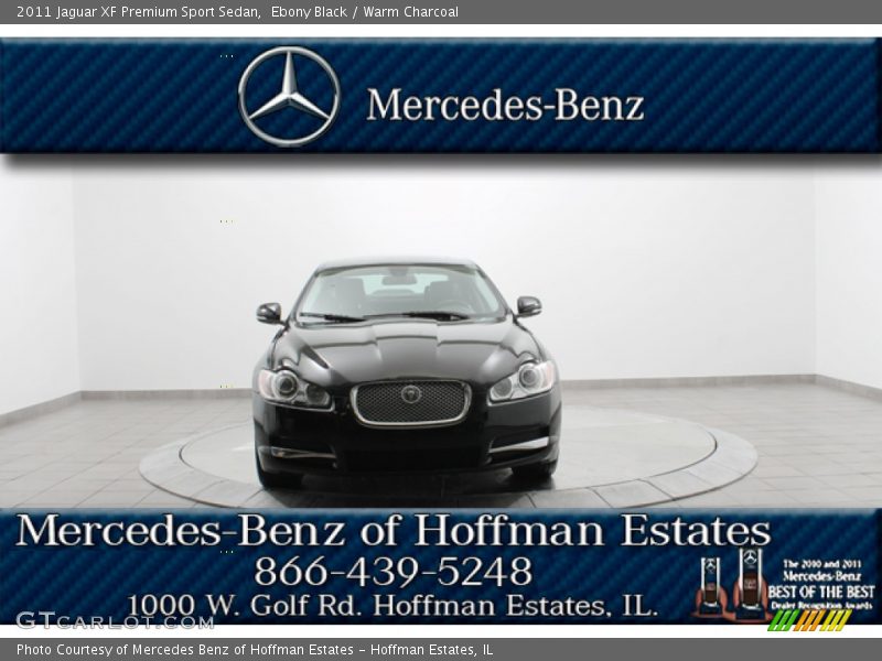 Ebony Black / Warm Charcoal 2011 Jaguar XF Premium Sport Sedan
