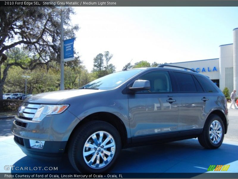 Sterling Grey Metallic / Medium Light Stone 2010 Ford Edge SEL