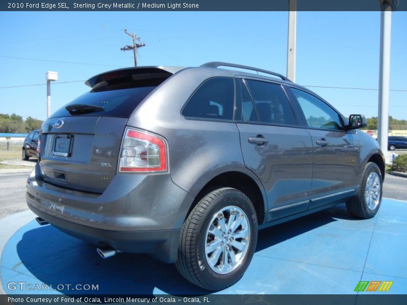 Sterling Grey Metallic / Medium Light Stone 2010 Ford Edge SEL