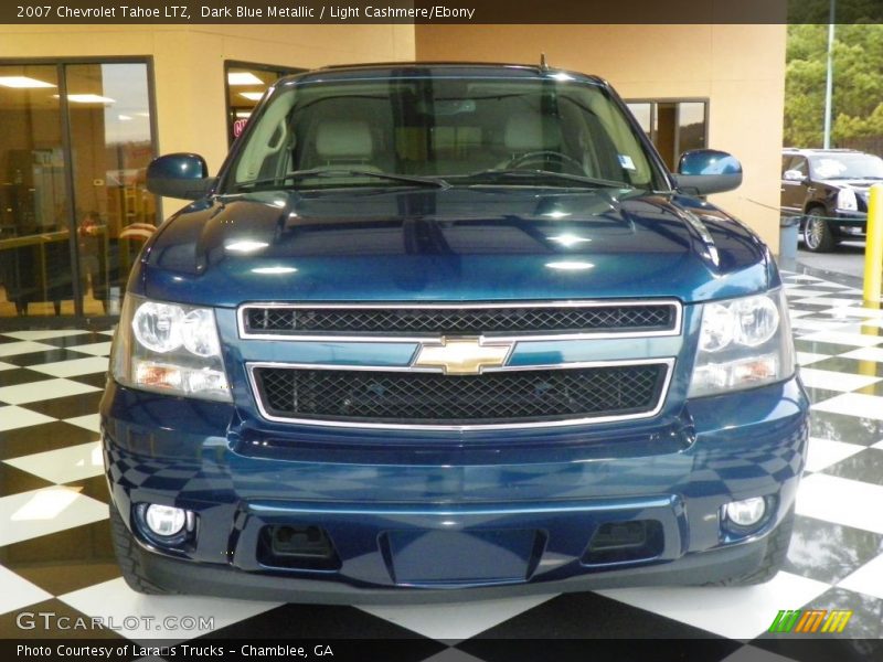 Dark Blue Metallic / Light Cashmere/Ebony 2007 Chevrolet Tahoe LTZ