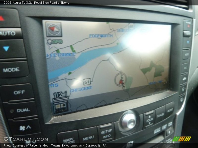Royal Blue Pearl / Ebony 2008 Acura TL 3.2