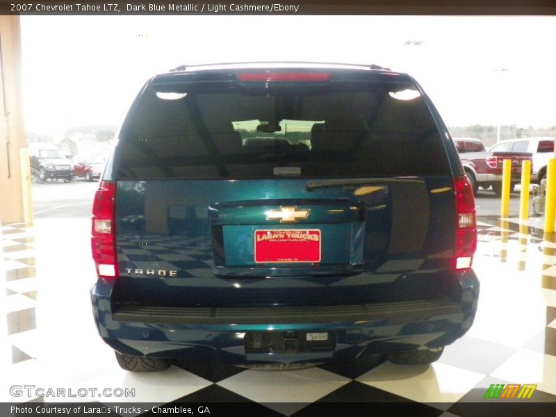 Dark Blue Metallic / Light Cashmere/Ebony 2007 Chevrolet Tahoe LTZ