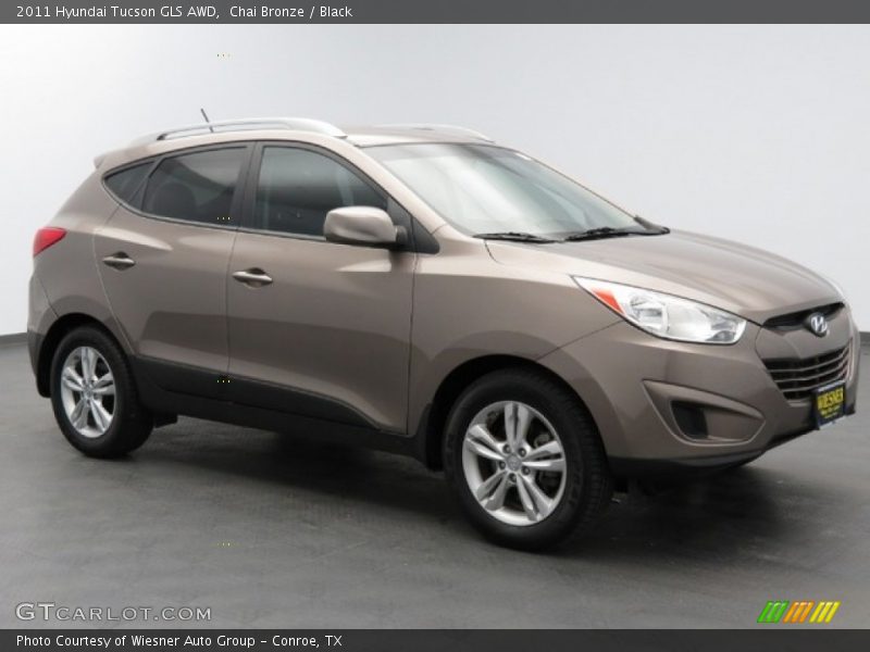 Chai Bronze / Black 2011 Hyundai Tucson GLS AWD