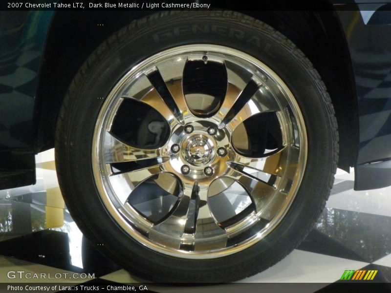 Dark Blue Metallic / Light Cashmere/Ebony 2007 Chevrolet Tahoe LTZ