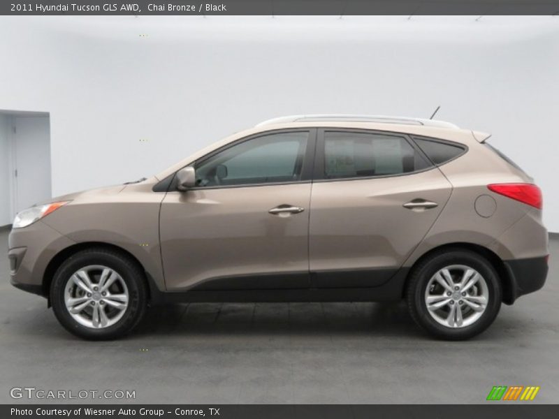 Chai Bronze / Black 2011 Hyundai Tucson GLS AWD
