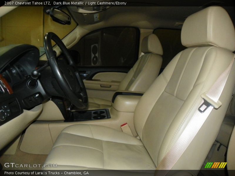 Dark Blue Metallic / Light Cashmere/Ebony 2007 Chevrolet Tahoe LTZ