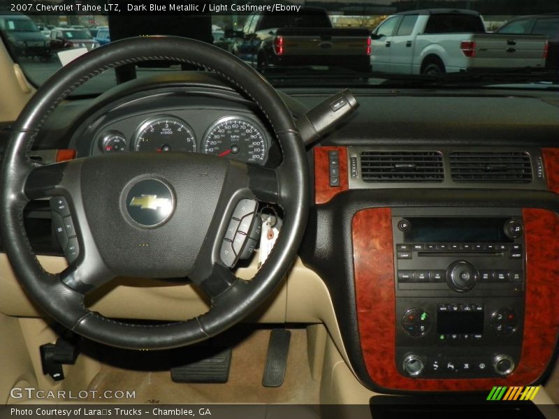 Dark Blue Metallic / Light Cashmere/Ebony 2007 Chevrolet Tahoe LTZ