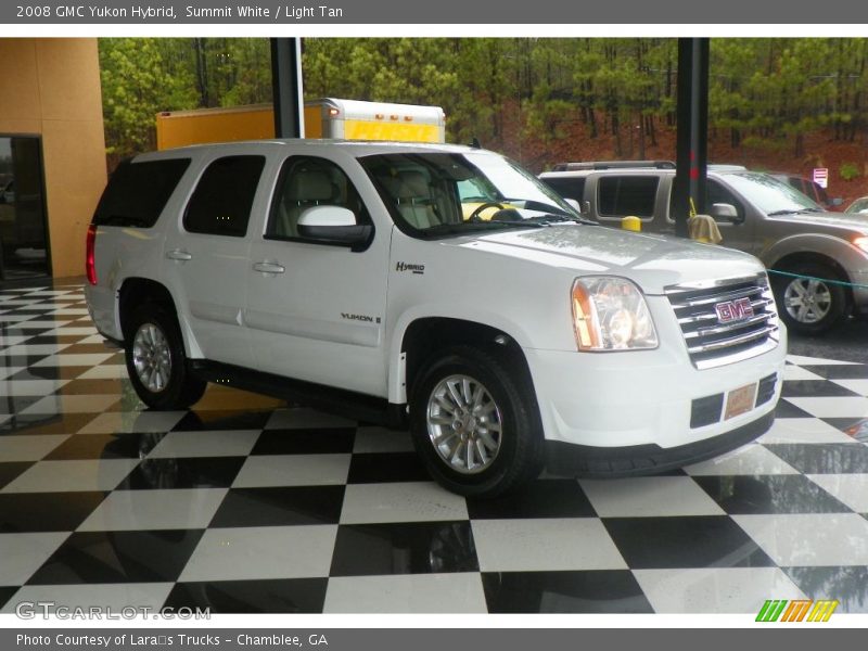 Summit White / Light Tan 2008 GMC Yukon Hybrid