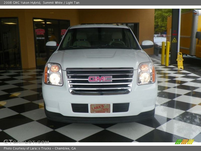 Summit White / Light Tan 2008 GMC Yukon Hybrid