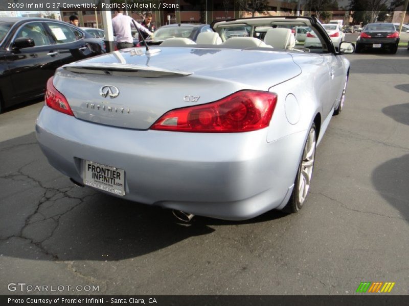 Pacific Sky Metallic / Stone 2009 Infiniti G 37 Convertible