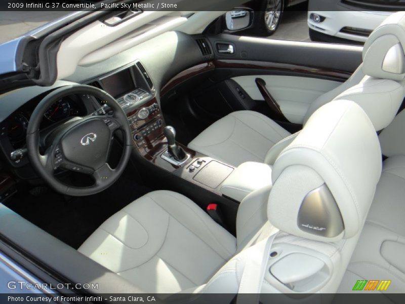Pacific Sky Metallic / Stone 2009 Infiniti G 37 Convertible